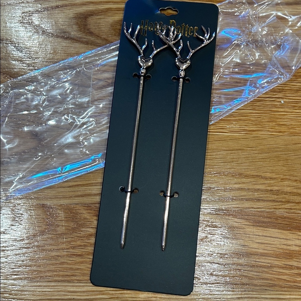 Harry Potter Bioworld rose gold Antler Hair Sticks new